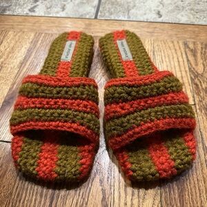 Free People Show Your Stripes Hand Knitted Sandals
